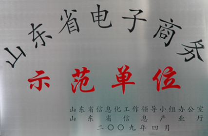 20250124102849544954 集团被评定为“山东省电子商务示范单元”